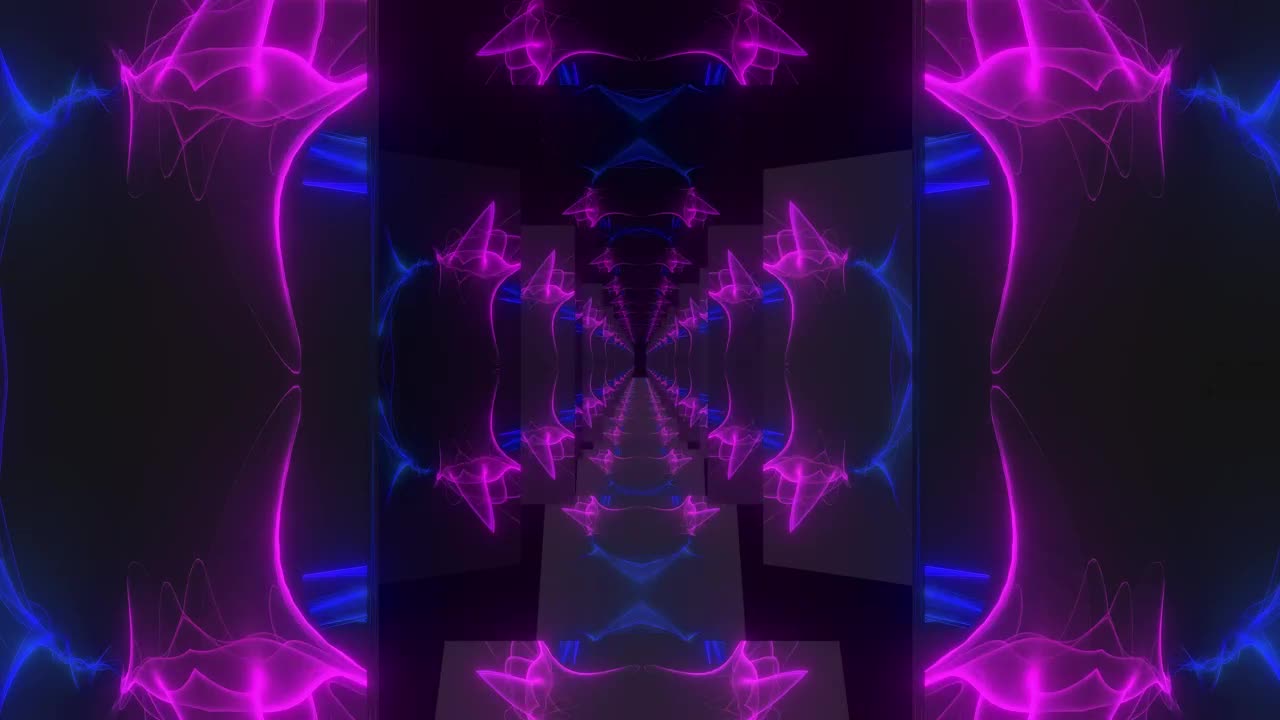 Free Stock Video Reflecting Plates Tunnel With Lights Live Wallpaper