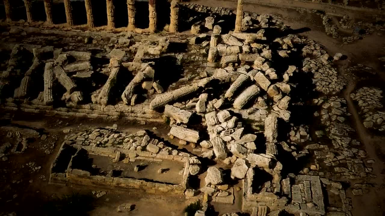 Free Stock Video Remains Of A Greek Temple Live Wallpaper