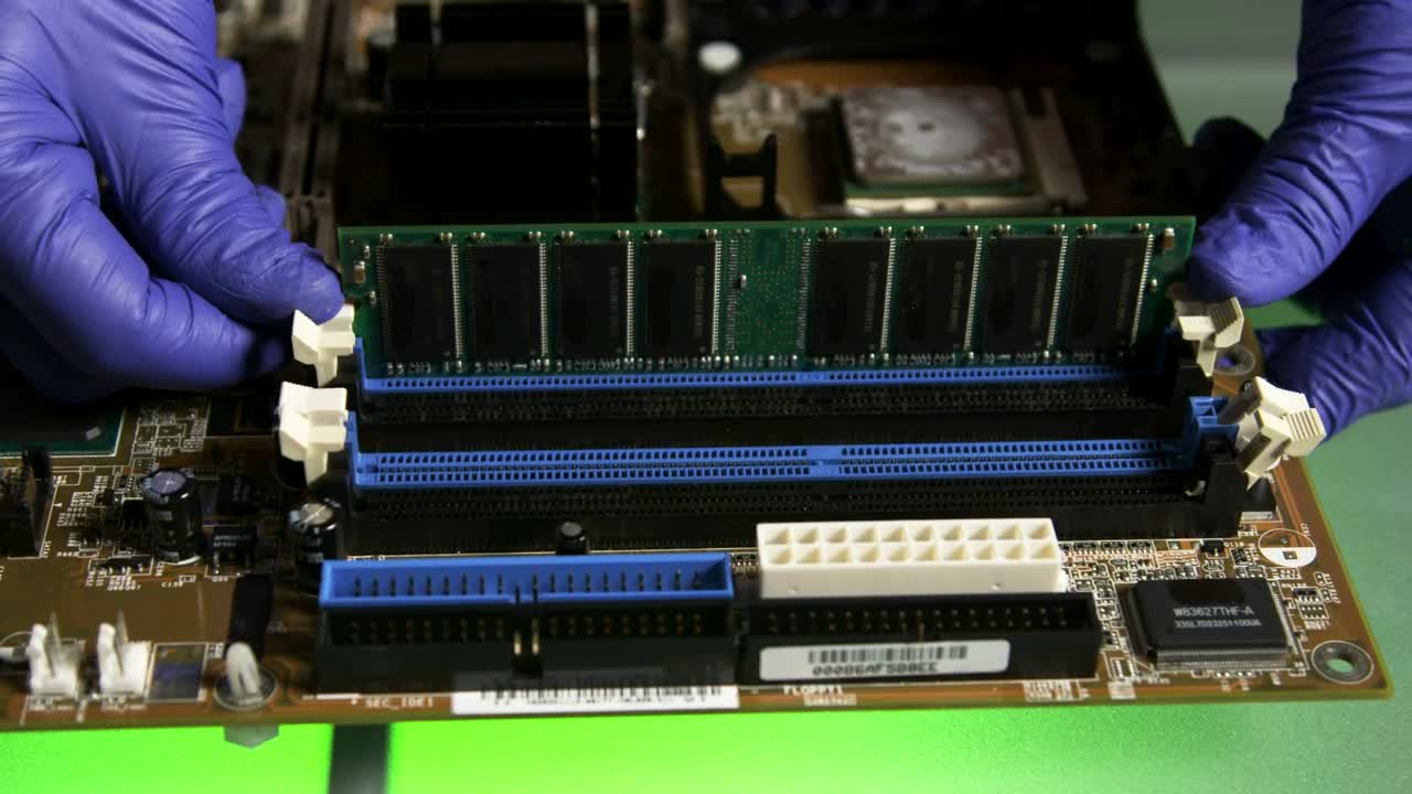 Free Stock Video Replacing Computer Ram Closeup Live Wallpaper