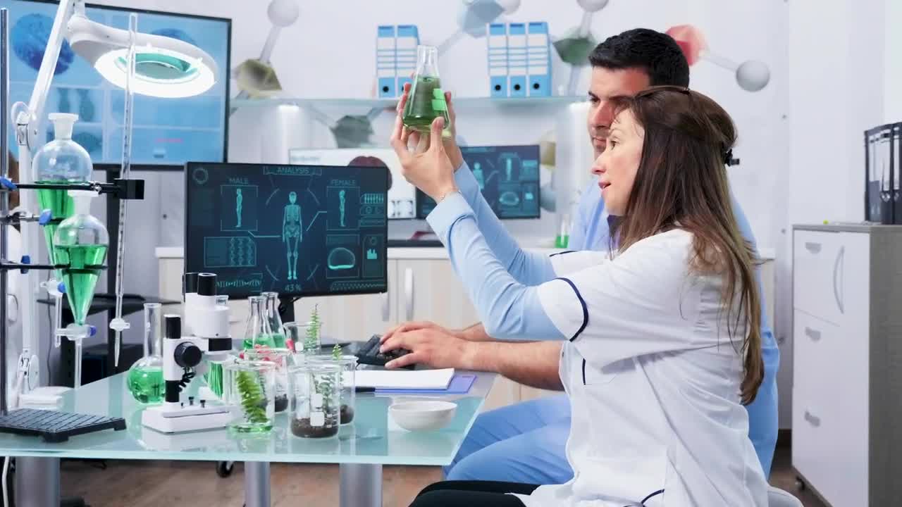 Free Stock Video Researcher Holding A Vial Live Wallpaper