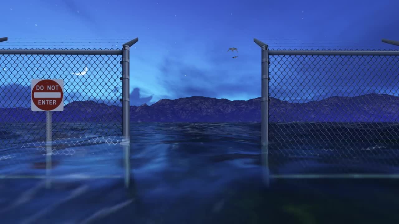Free Stock Video Restricted Area In Sea Dream Concept Live Wallpaper