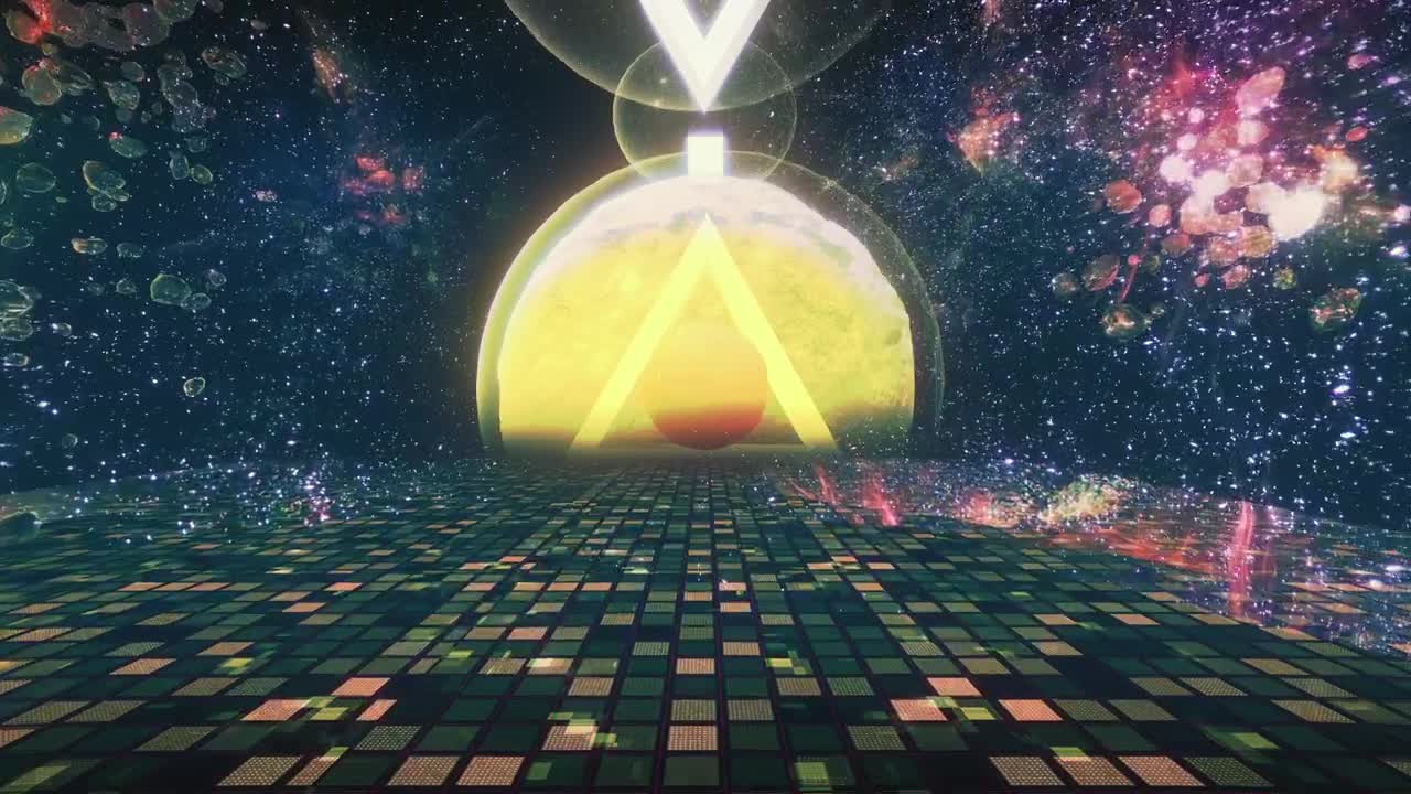 Free Stock Video Retro Cyberpunk World In Space Live Wallpaper