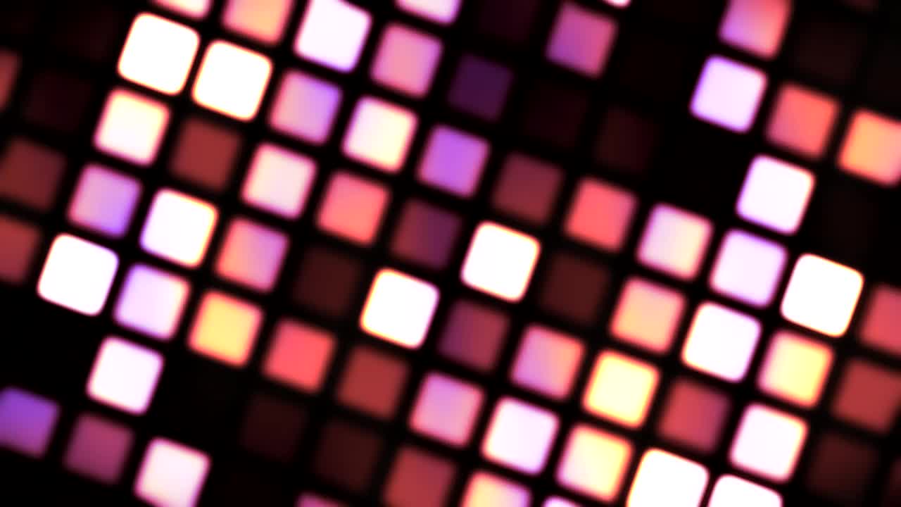 Free Stock Video Retro Wall Texture With Square Flickering Lights Live Wallpaper