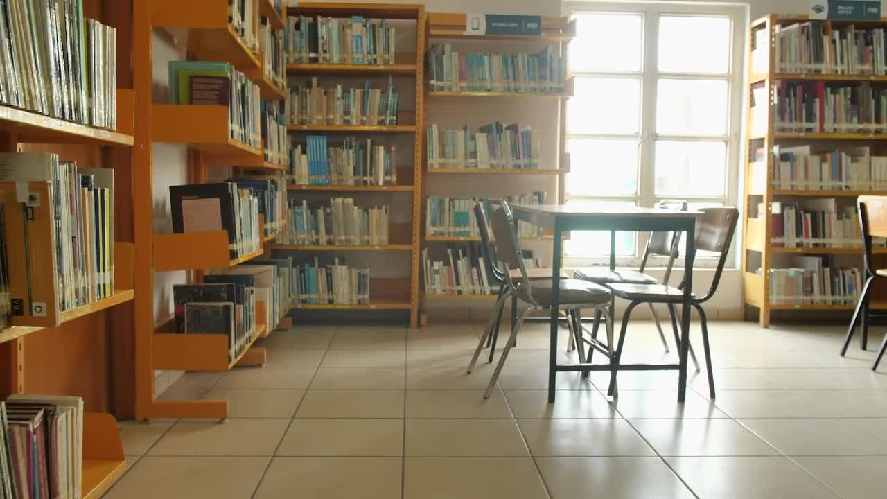 Free Stock Video Reverse Tour Of A Library Full Of Books Live Wallpaper