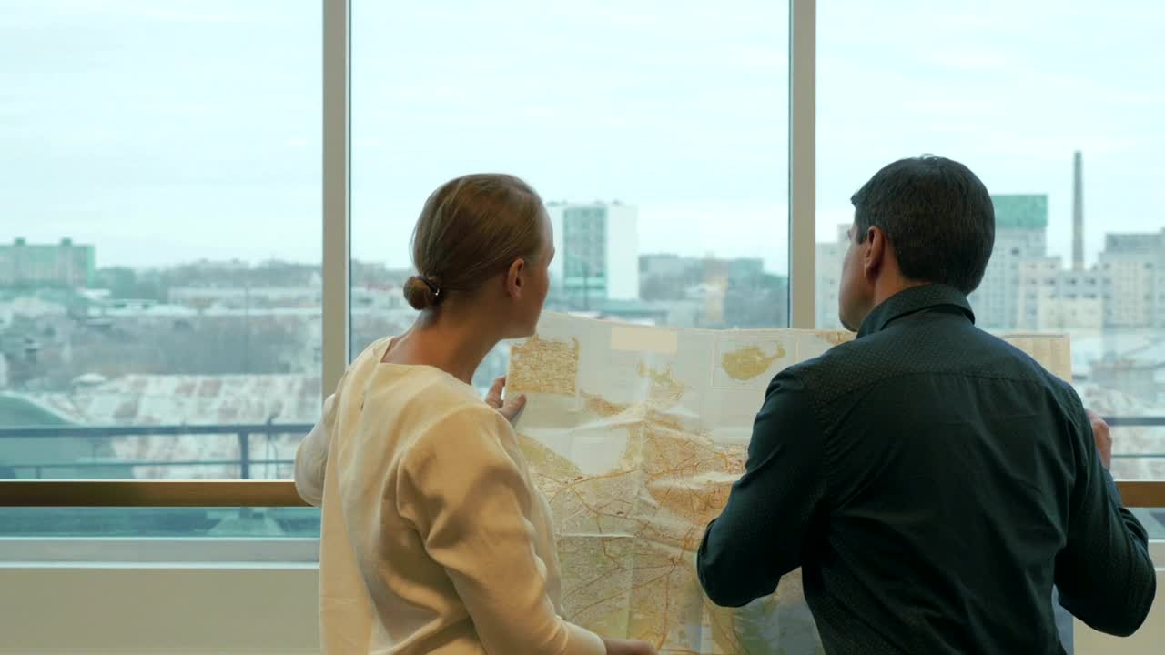 Free Stock Video Reviewing Development Plans Live Wallpaper