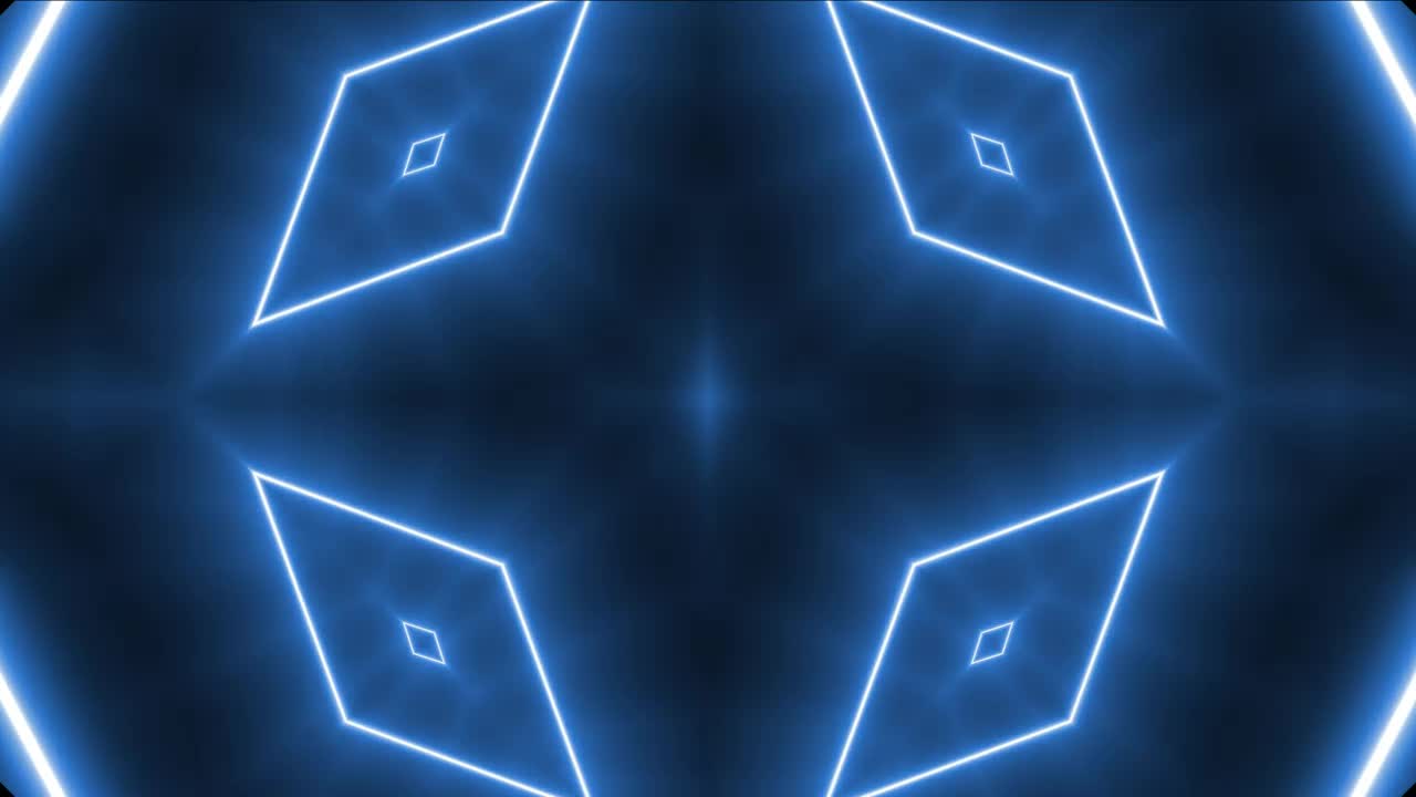 Free Stock Video Rhombus Tunnel Of Blue Light Reflected In A Prism Live Wallpaper