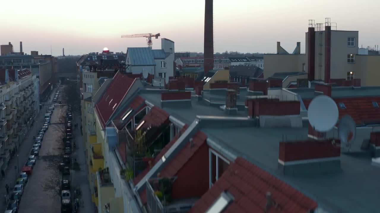 Free Stock Video Rising Drone Shot Of A German Neighborhood Live Wallpaper