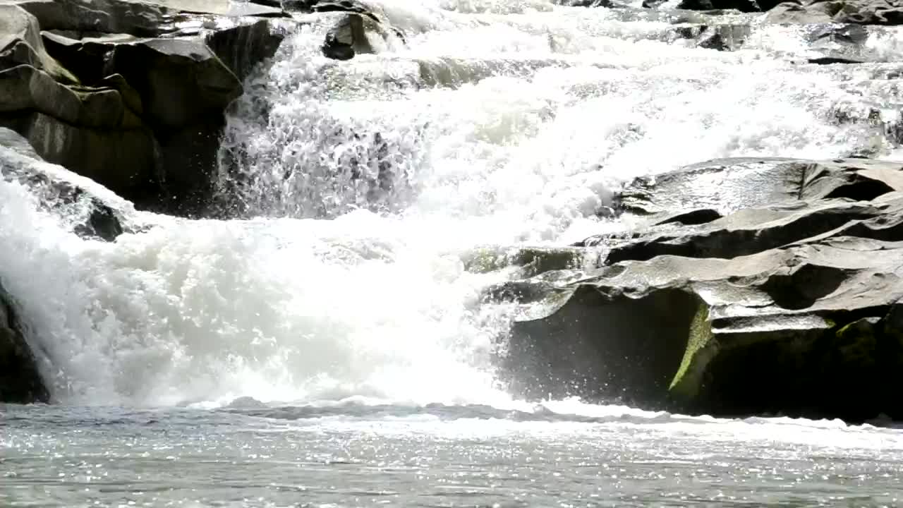 Free Stock Video River Cascading Over Rocks Live Wallpaper
