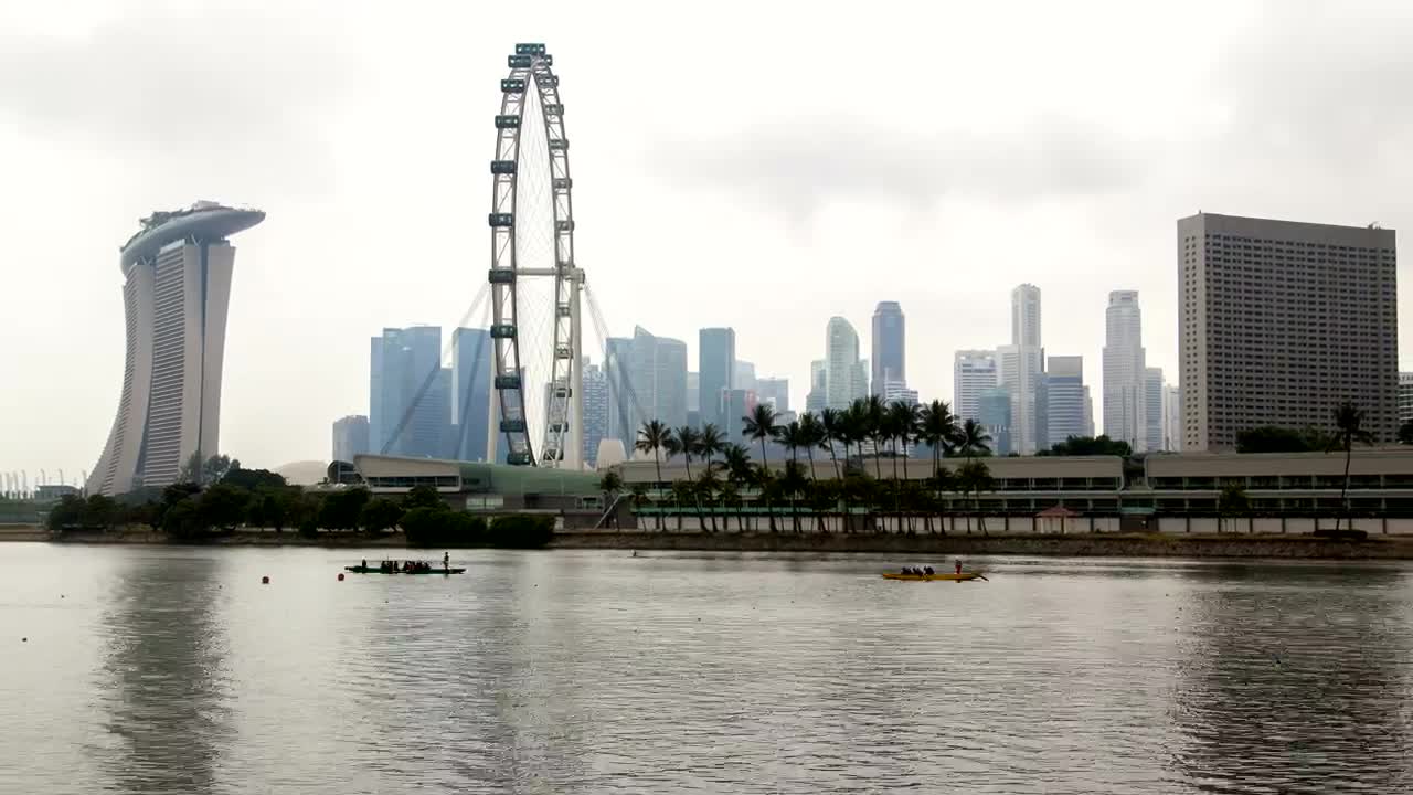 Free Stock Video River Surrounding A City With Many Boats Live Wallpaper