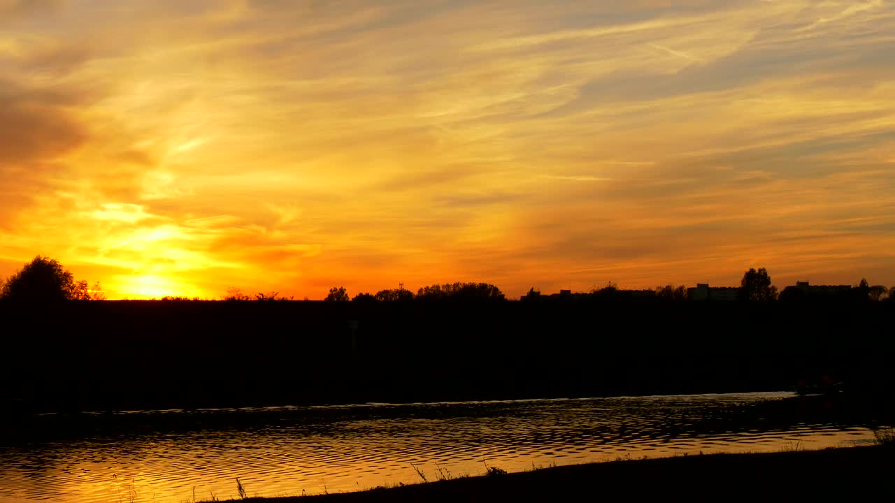 Free Stock Video River Water Flowing In The Sunset Live Wallpaper