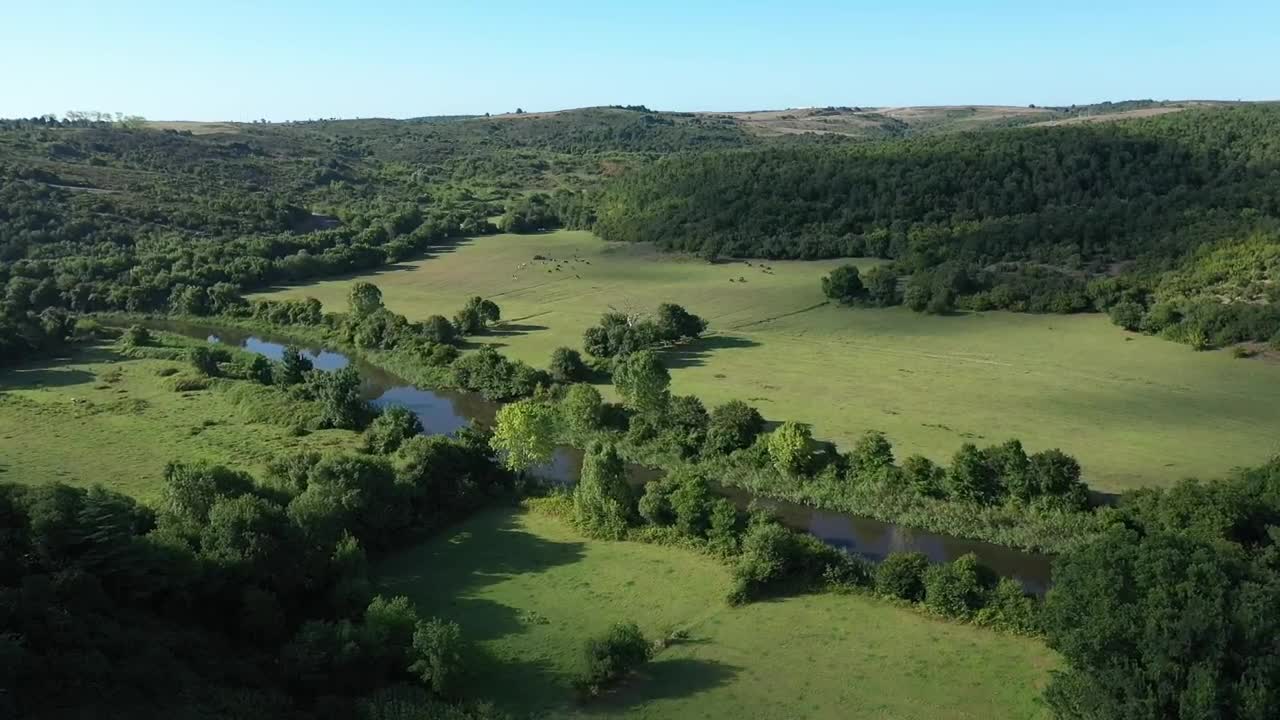 Free Stock Video River Winding Through The Countryside Live Wallpaper
