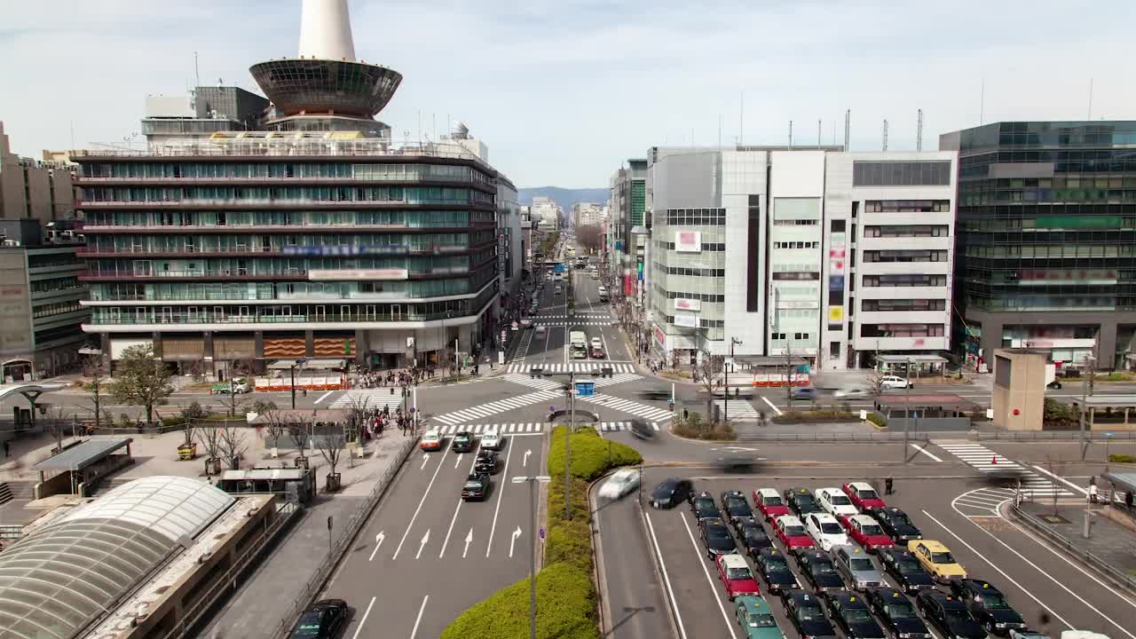 Free Stock Video Road Junction Of A Big City On A Sunny Day Live Wallpaper
