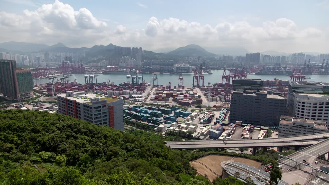 Free Stock Video Roads And Buildings Near A Ship Port Live Wallpaper