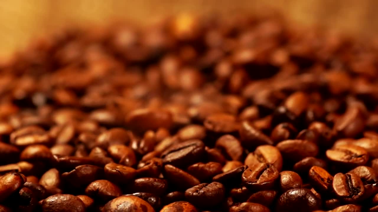 Free Stock Video Roasted Coffee Beans With Steam Live Wallpaper