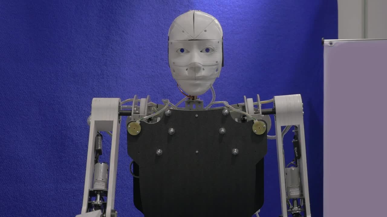 Free Stock Video Robot Greeting A Visitor Live Wallpaper