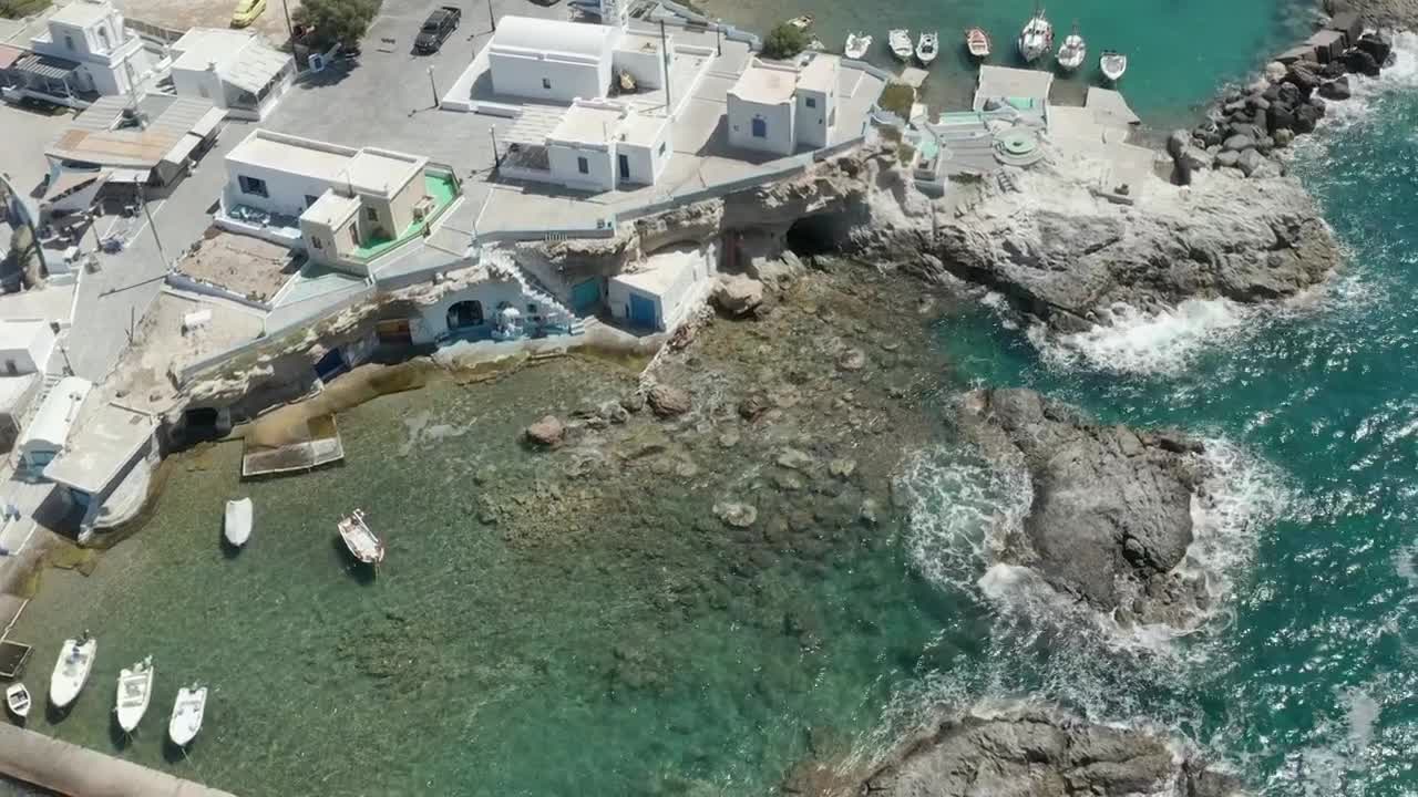 Free Stock Video Rocky Coast With Fishing Boats In Greece Live Wallpaper