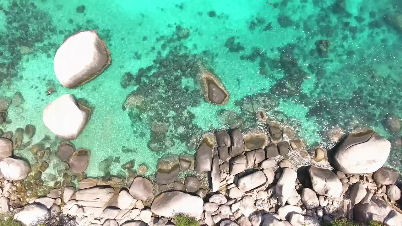 Free Stock Video Rocky Coast With Turquoise Sea Live Wallpaper