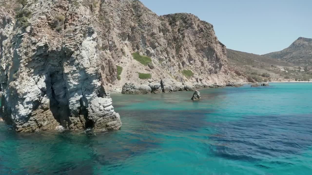 Free Stock Video Rocky Shoreline With A Turquoise Blue Sea Live Wallpaper