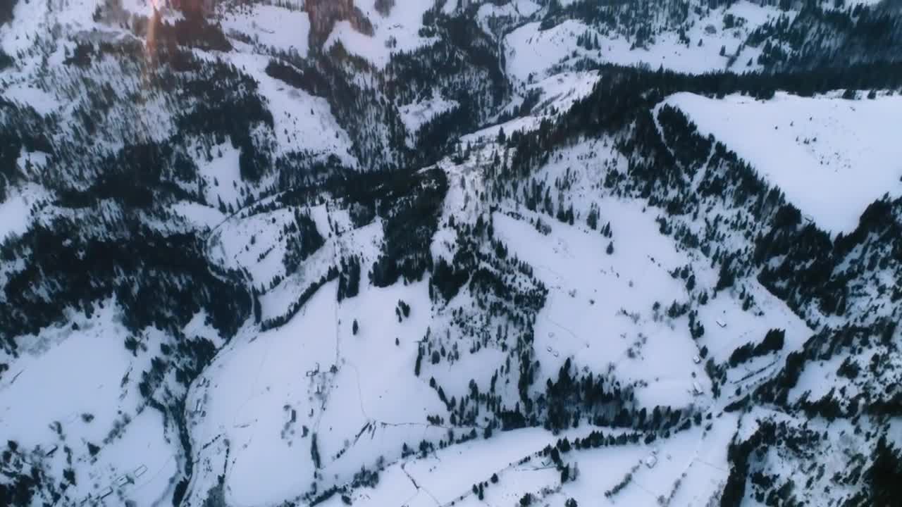 Free Stock Video Rocky Winter Mountains In Detail Aerial View Live Wallpaper