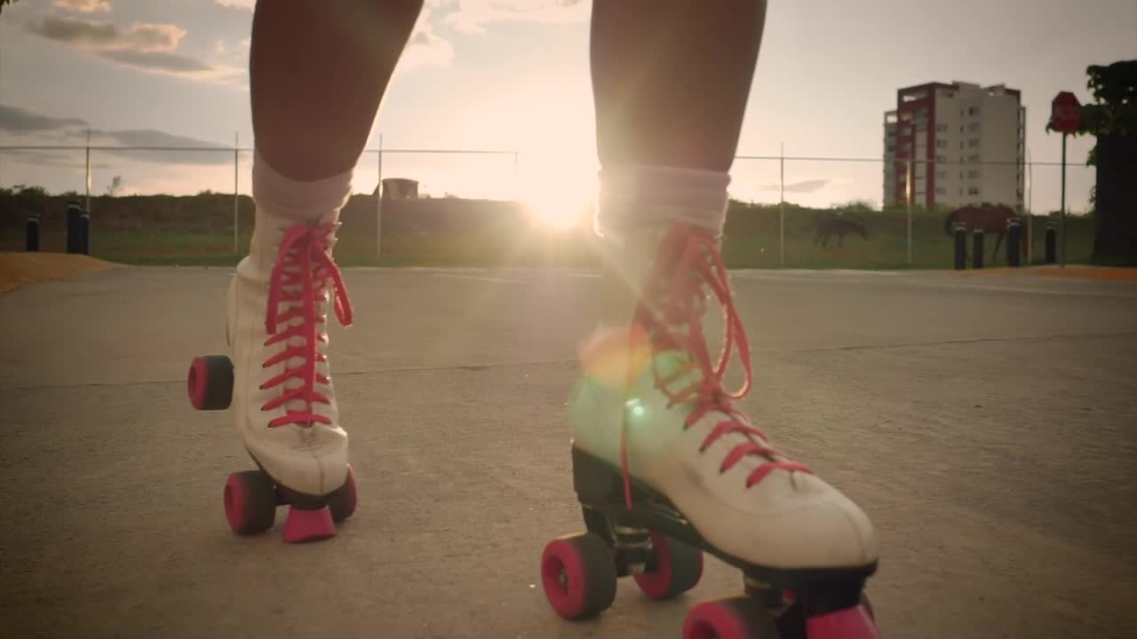 Free Stock Video Roller Skates Of A Girl When Skating Down An Empty Live Wallpaper