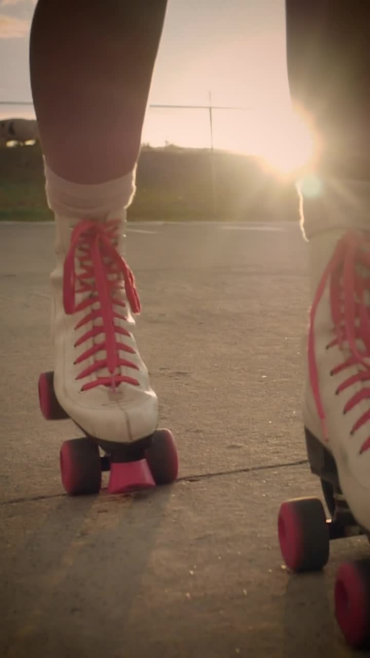 Free Stock Video Roller Skates Of A Girl When Skating On The Street Live Wallpaper