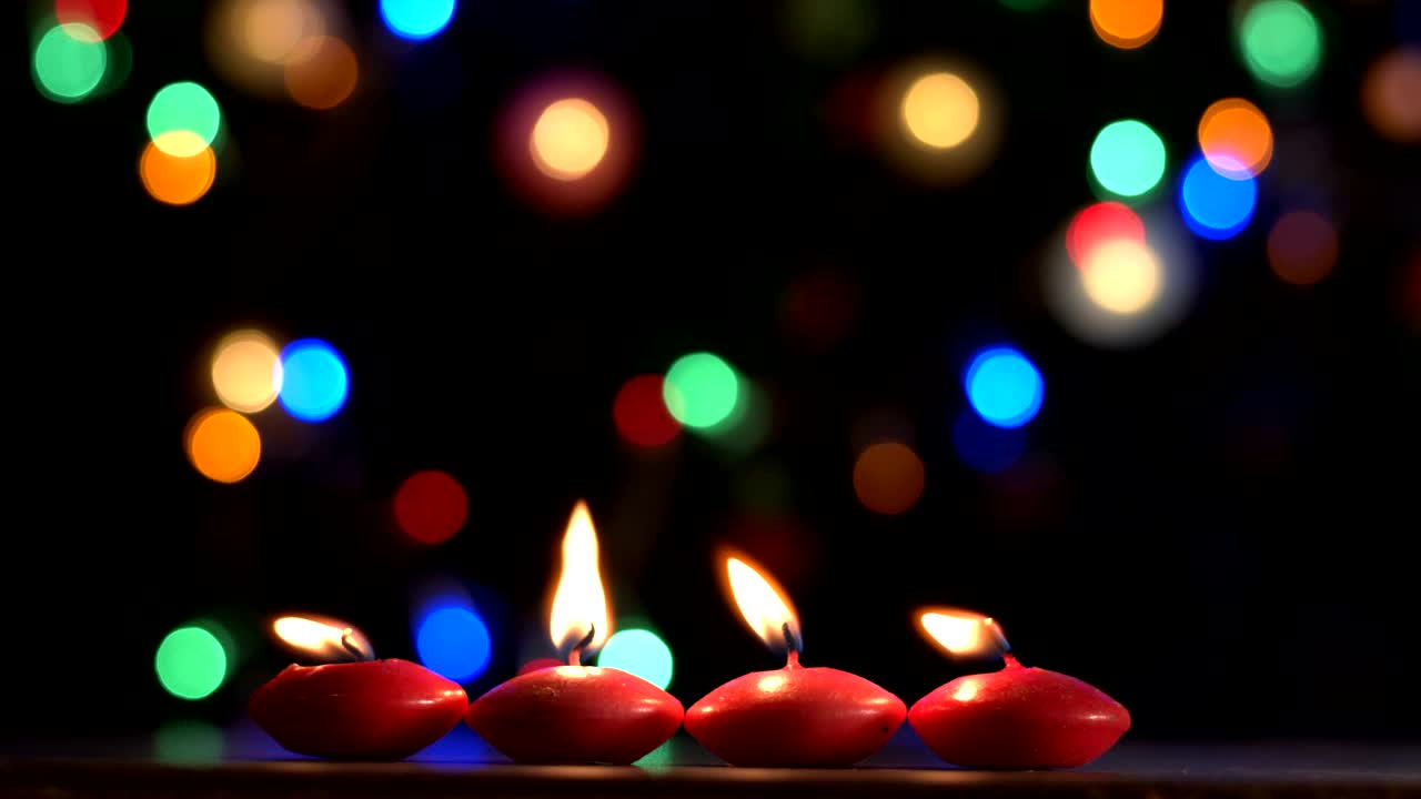 Free Stock Video Romantic Candles With A Bokeh Background Live Wallpaper