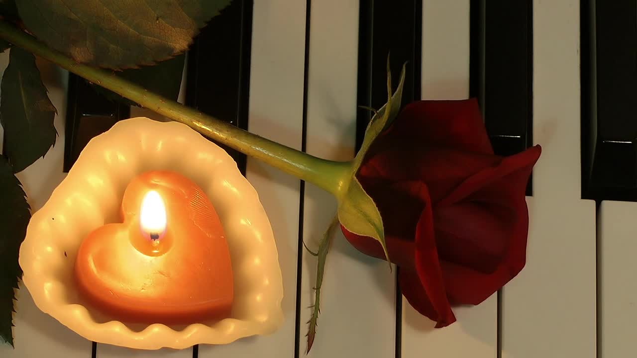 Free Stock Video Romantic Music Concept With A Piano Live Wallpaper