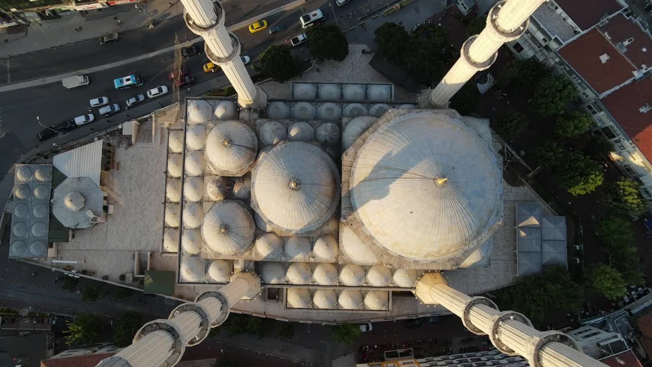 Free Stock Video Roof Of A Mosque With Many Cupolas From Above Live Wallpaper