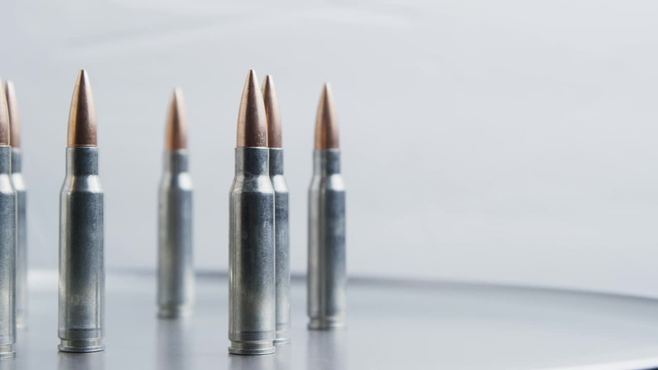 Free Stock Video Rotating Big Bullets On Our White Background Live Wallpaper