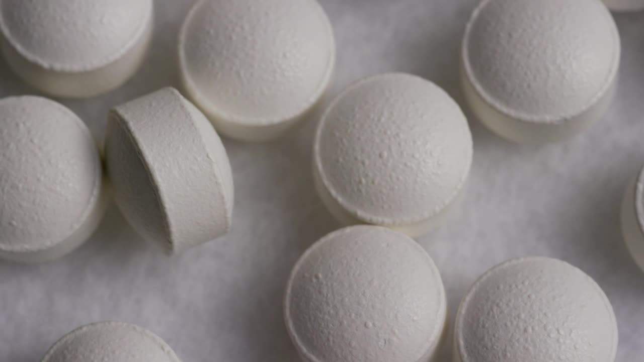 Free Stock Video Rotating Shot Of White Pills Live Wallpaper