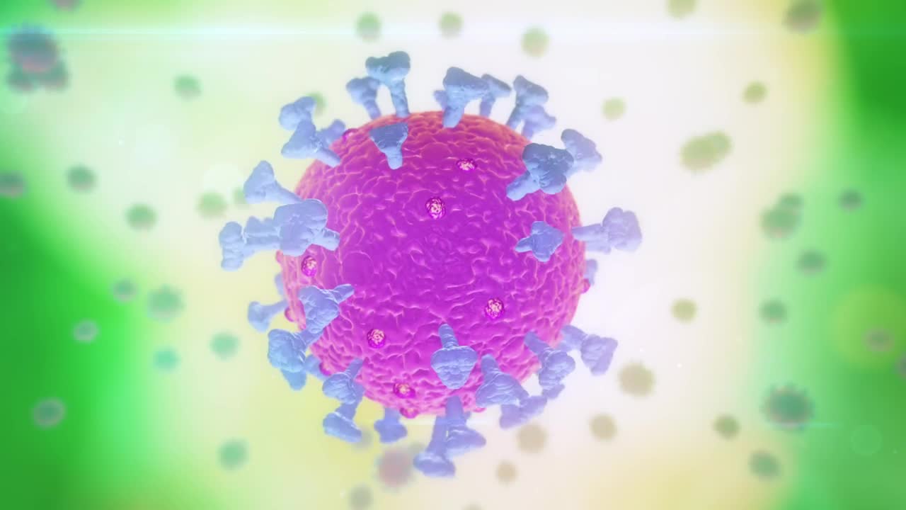 Free Stock Video Rotating Virus D Render Live Wallpaper