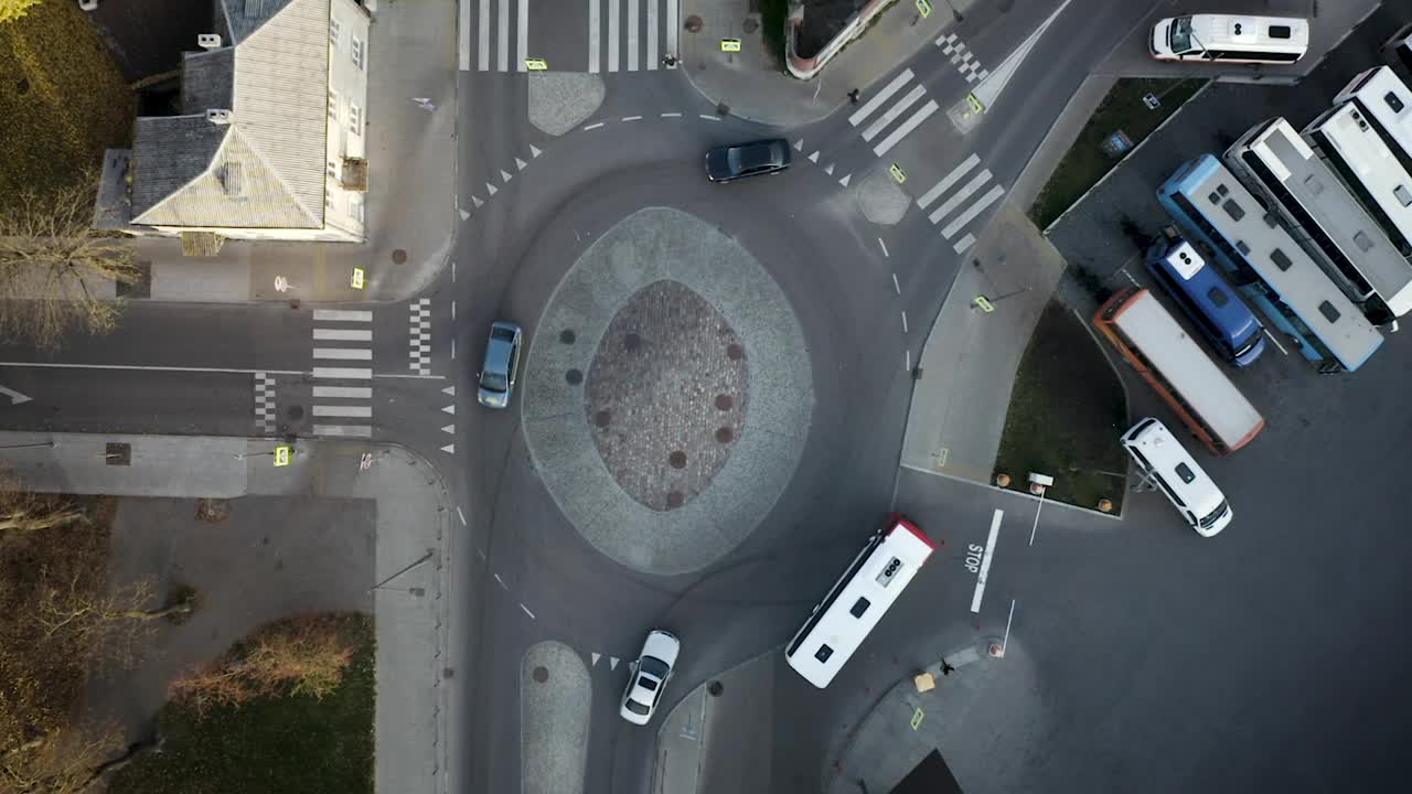 Free Stock Video Roundabout Aerial View Live Wallpaper
