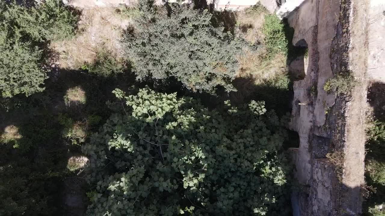 Free Stock Video Ruins Of A Building Covered With Vegetation Live Wallpaper