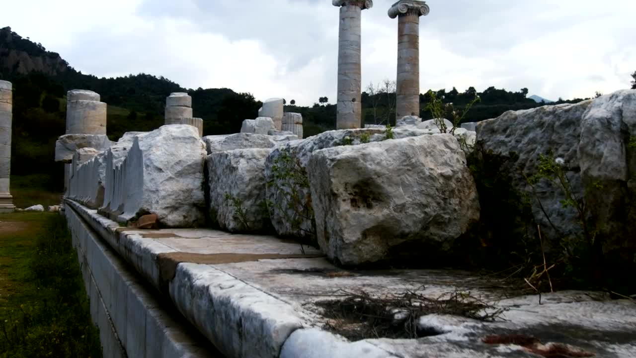 Free Stock Video Ruins Of The Temple Of Artemis At Sardes Lydia Live Wallpaper