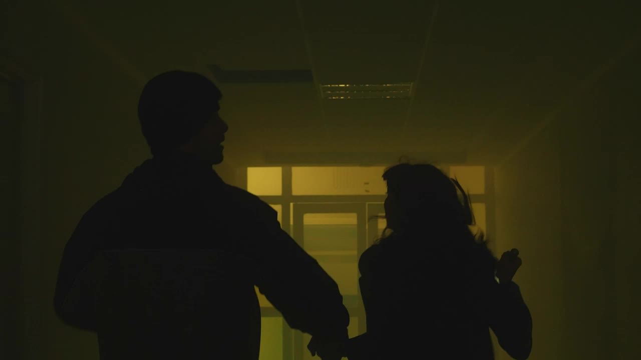 Free Stock Video Running Scared Down A Hospital Hall At Night Live Wallpaper