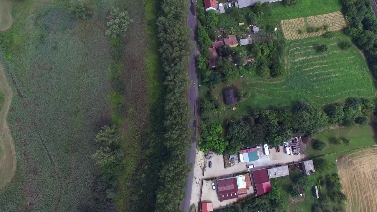 Free Stock Video Rural Houses Near An Agriculture Field Live Wallpaper