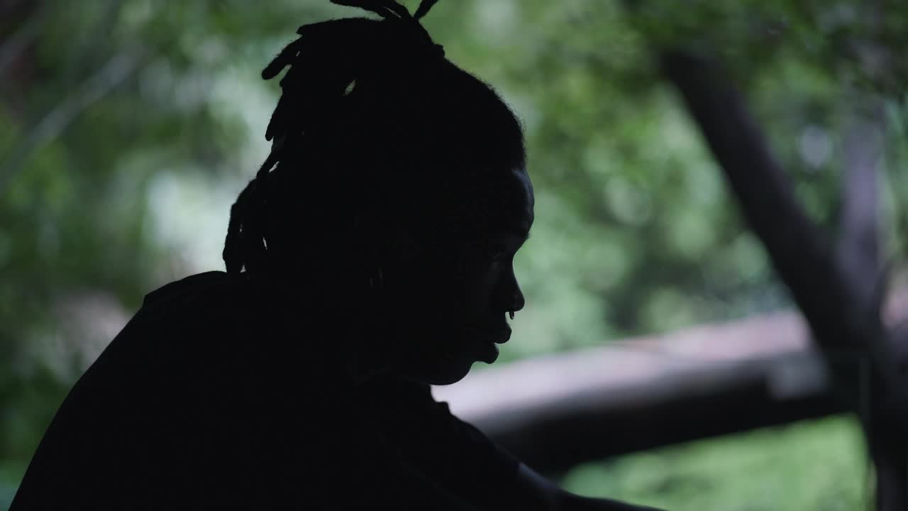 Free Stock Video Sad And Crestfallen Man Sitting In The Dark Live Wallpaper