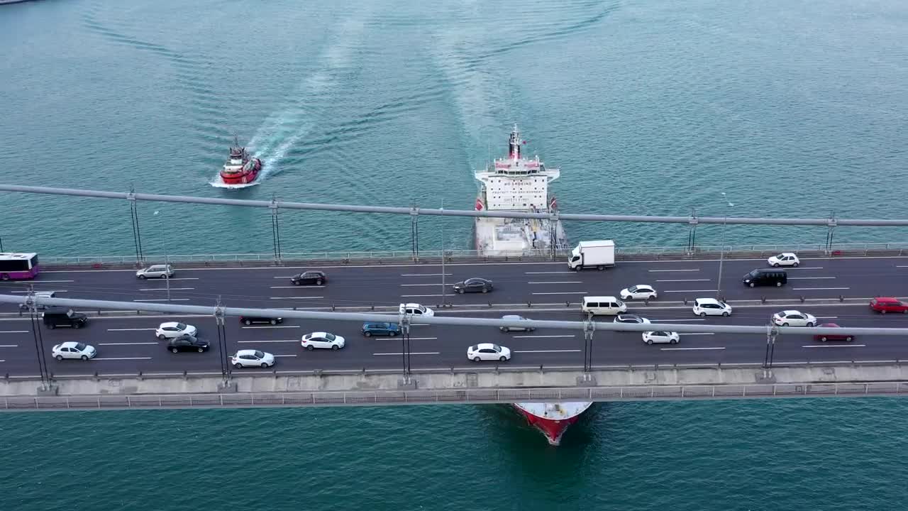 Free Stock Video Sailing Below A Busy Bridge Live Wallpaper