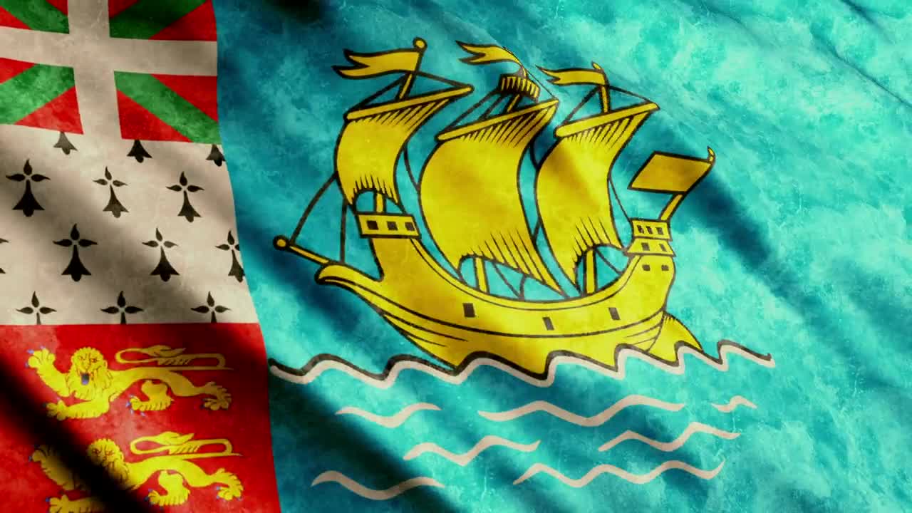 Free Stock Video Saint Pierre And Miquelon D Waving Flag Live Wallpaper