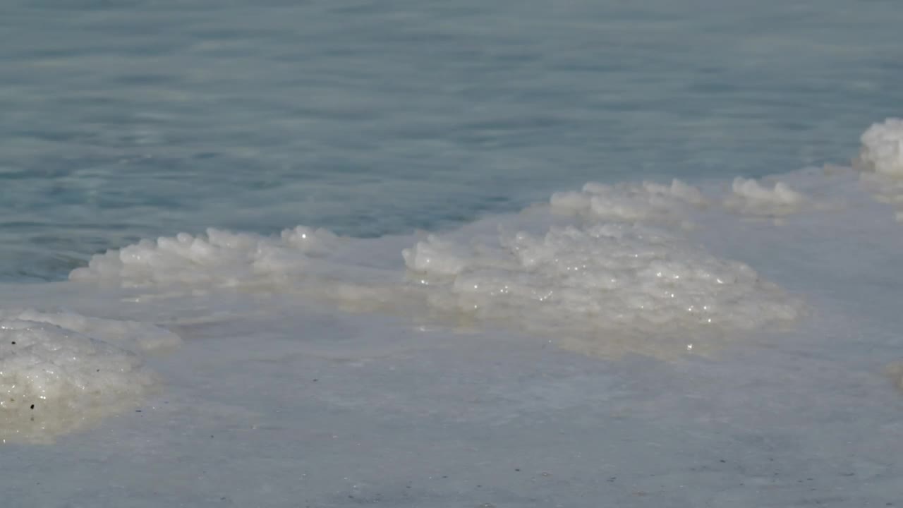 Free Stock Video Salt Forming At The Edge Of The Dead Sea Live Wallpaper