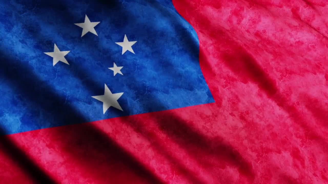 Free Stock Video Samoa D Render Flag Live Wallpaper