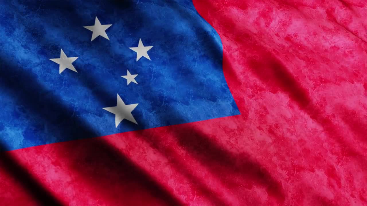 Free Stock Video Samoa Faded Flag Full Screen Live Wallpaper