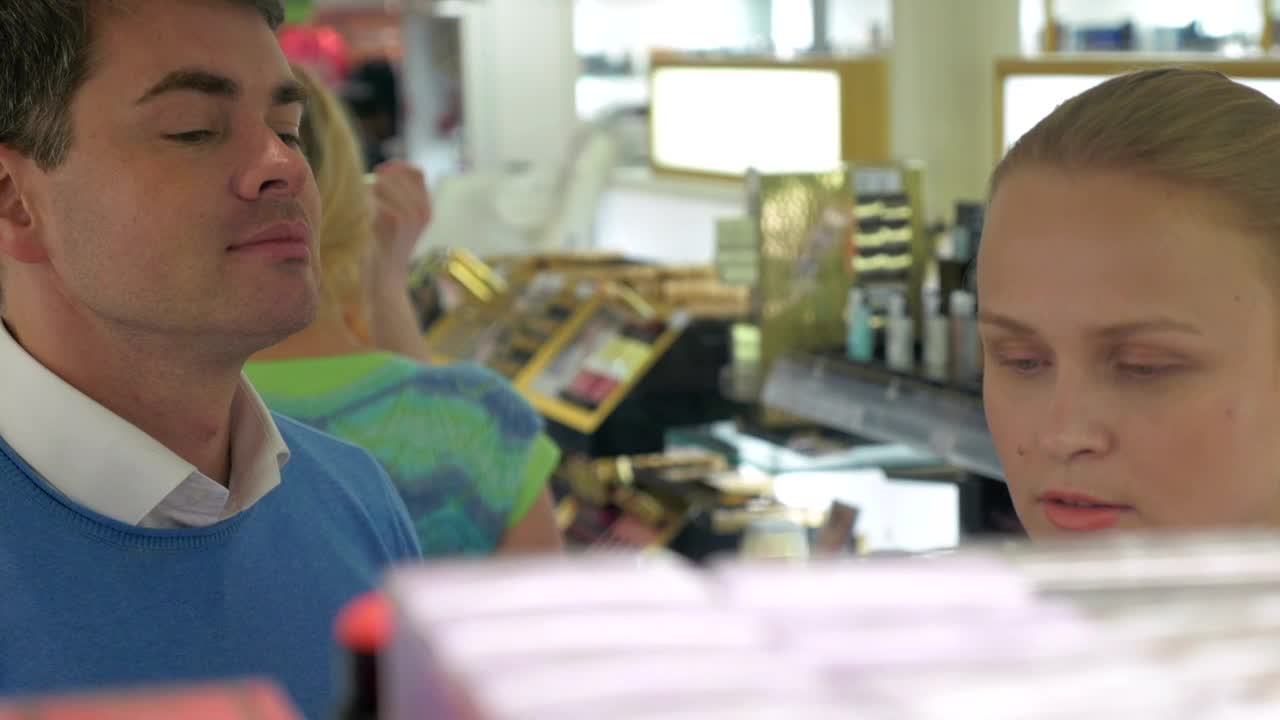 Free Stock Video Sampling Perfumes In Store Live Wallpaper