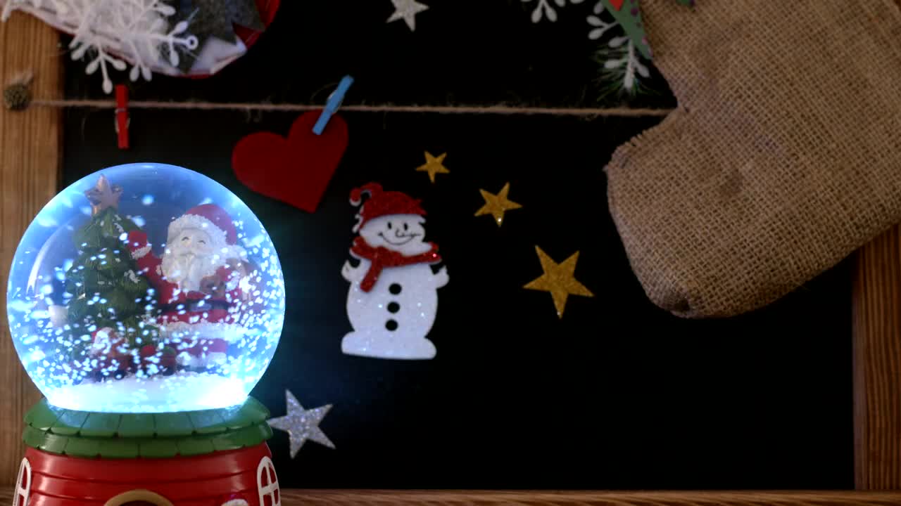 Free Stock Video Santa Claus Christmas Snow Globe Live Wallpaper