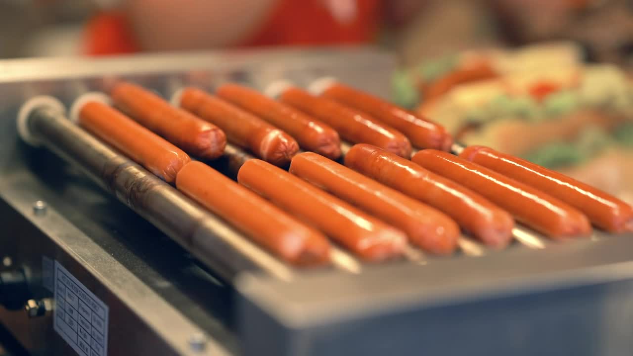 Free Stock Video Sausages On The Grill Live Wallpaper