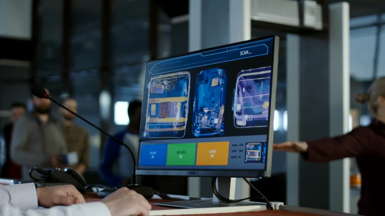 Free Stock Video Scanning Luggage With X Rays Live Wallpaper