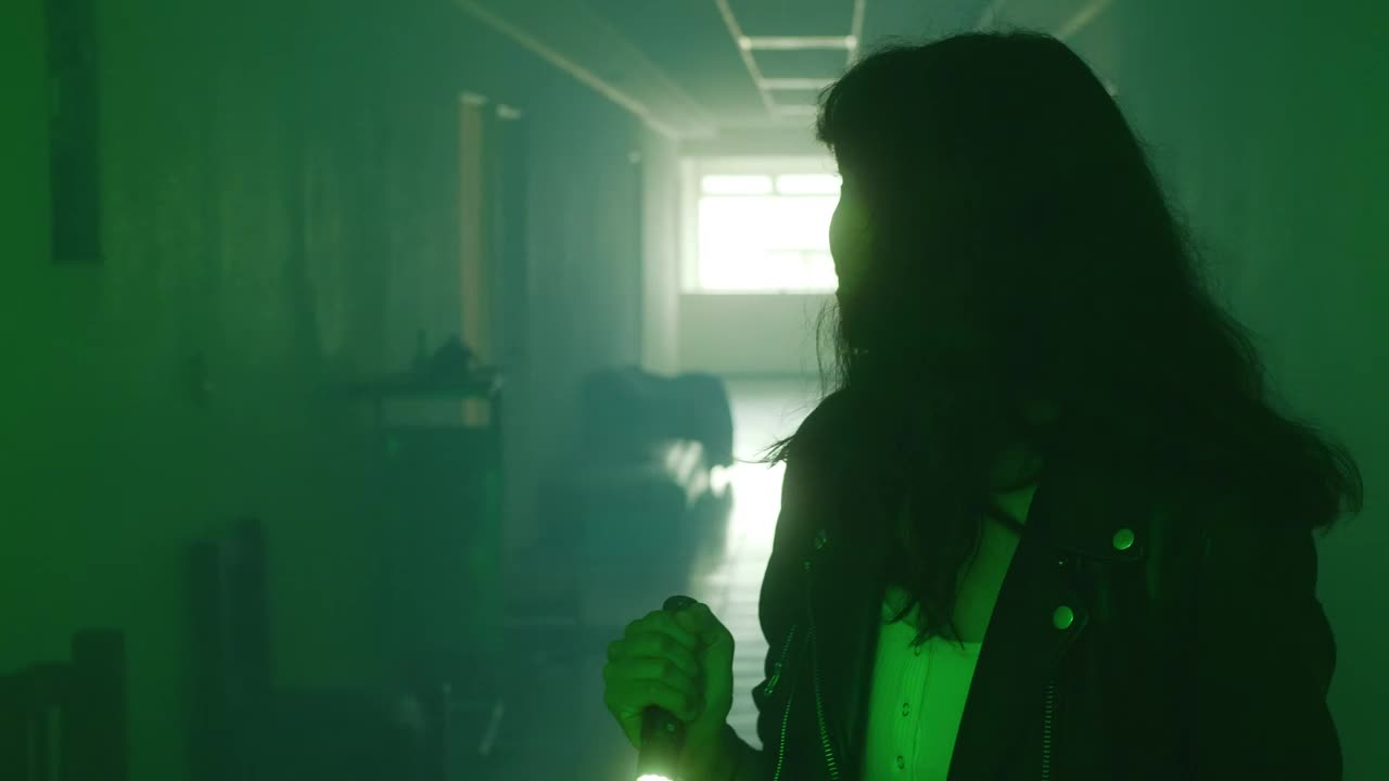 Free Stock Video Scared Woman In Danger Walking With A Knife Live Wallpaper