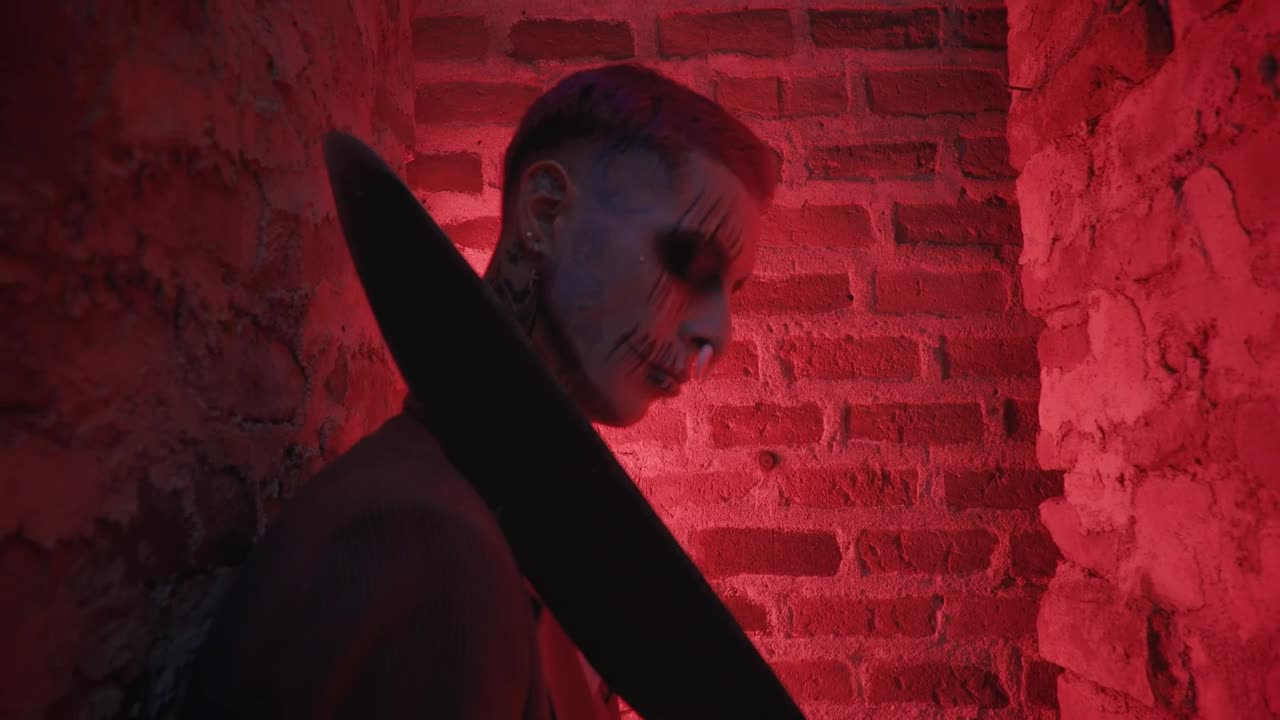 Free Stock Video Scary Joker Advancing Live Wallpaper