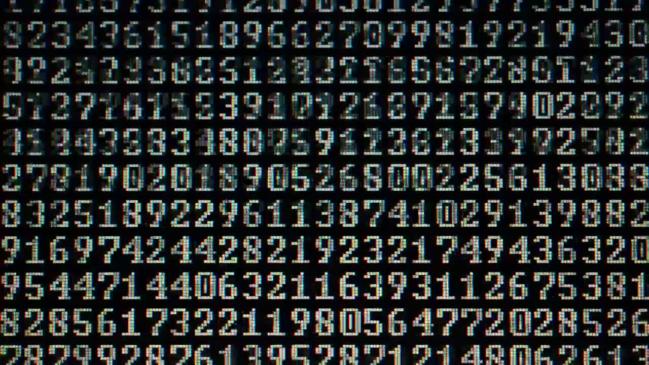 Free Stock Video Screen Full Of Changing Numbers Live Wallpaper