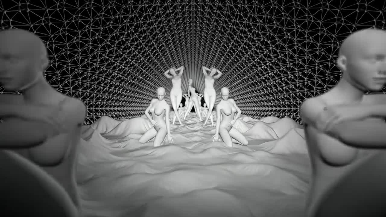 Free Stock Video Sculptures Of Women In A Virtual Corridor D Live Wallpaper
